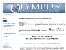 Tablet Screenshot of olympus.uniurb.it